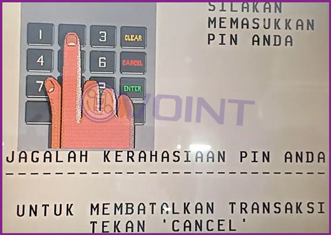 2 Masukkan PIN ATM